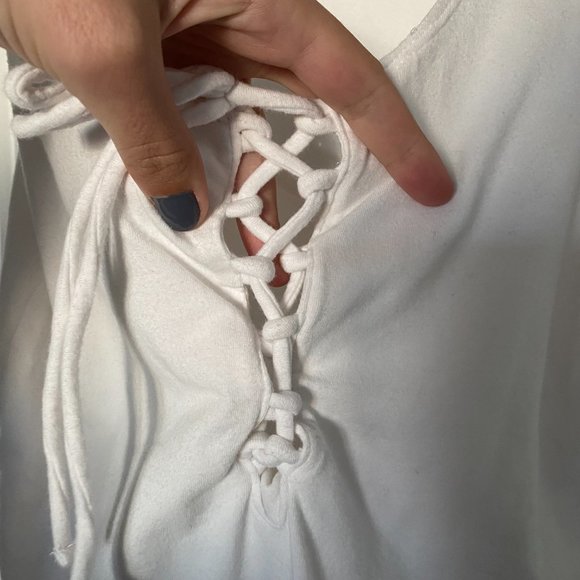 Pacsun Basics front Tie Bodysuit - Picture 2 of 4